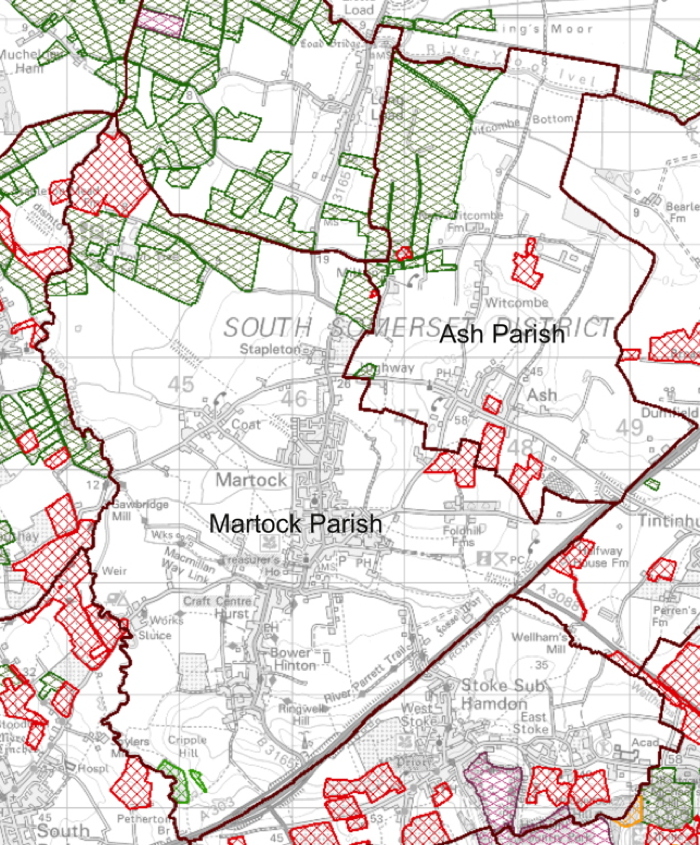 Magic map of parishes